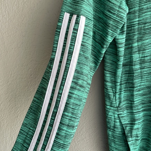 Adidas, long sleeve, hooded, dry, fit, quarters zip women’s size XL - Picture 3 of 6